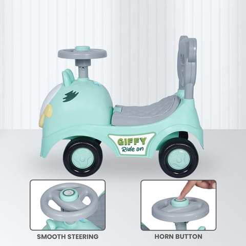 R for Rabbit Giffy Ride On Car For Kids Green