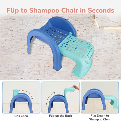 R for Rabbit Jelly Bean 3 In 1 Multi-Functional Kids Chair Green Blue