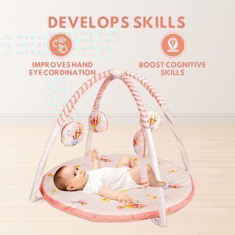 R for Rabbit First Play Cozy Play Gym Elevate Your Baby's Playtime Experience Pink