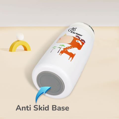 R for Rabbit Steebo Safari Stainless Steel Sipper Bottle For Kids Orange Giffy