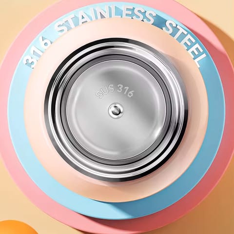 R for Rabbit Steebo Zoobie Stainless Steel Sipper Feeding Bottle For Kids Pink Bunny