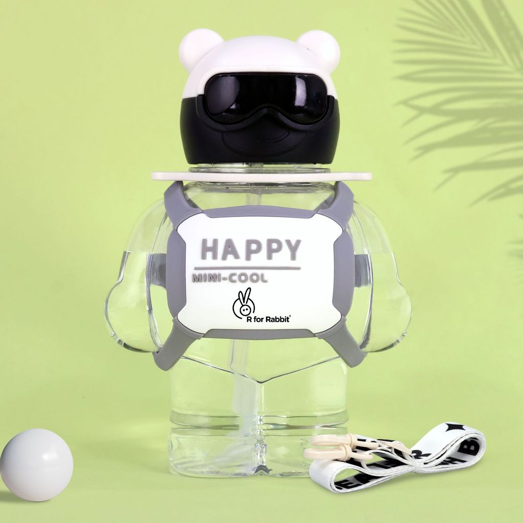 R for Rabbit Tritan Astro Baby Straw Sipper Bottle White