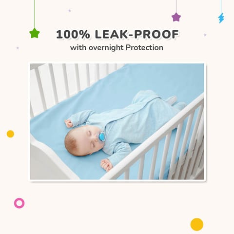 R for Rabbit Dry Nap Bliss Premium Pee Protector Sheet Blue