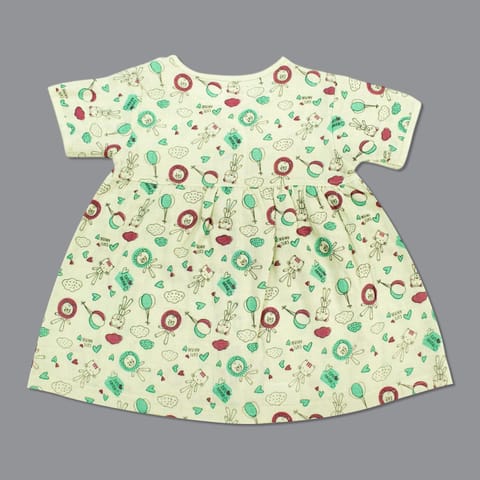 Born Babies Baby Boy & Baby Girl Organic cotton Printed Sleeveless Knotted Jabla - Light Blue (New Born)