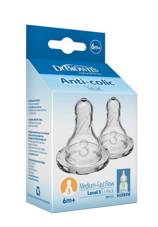 Dr. Browns Medium Flow Level 3 Standard Nipple - Pack of 2