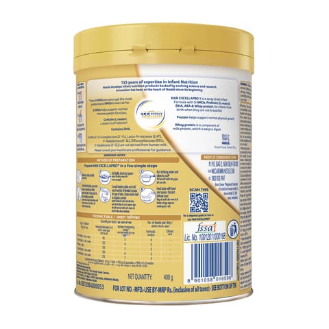 Nestle Nan Excella Pro 1 Powder (400 gram)