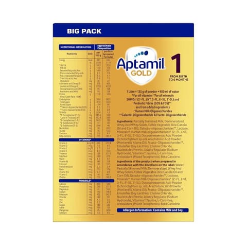 Aptamil Gold Stage 1- 1.2kg Big pack