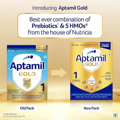 Aptamil Gold 1 Infant Formula Powder Upto 6 months, Stage 1-400g