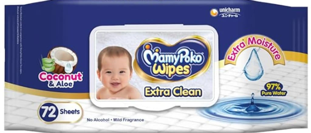 MamyPoko coconut  wipes - 72 Wipes (Pack of 1)