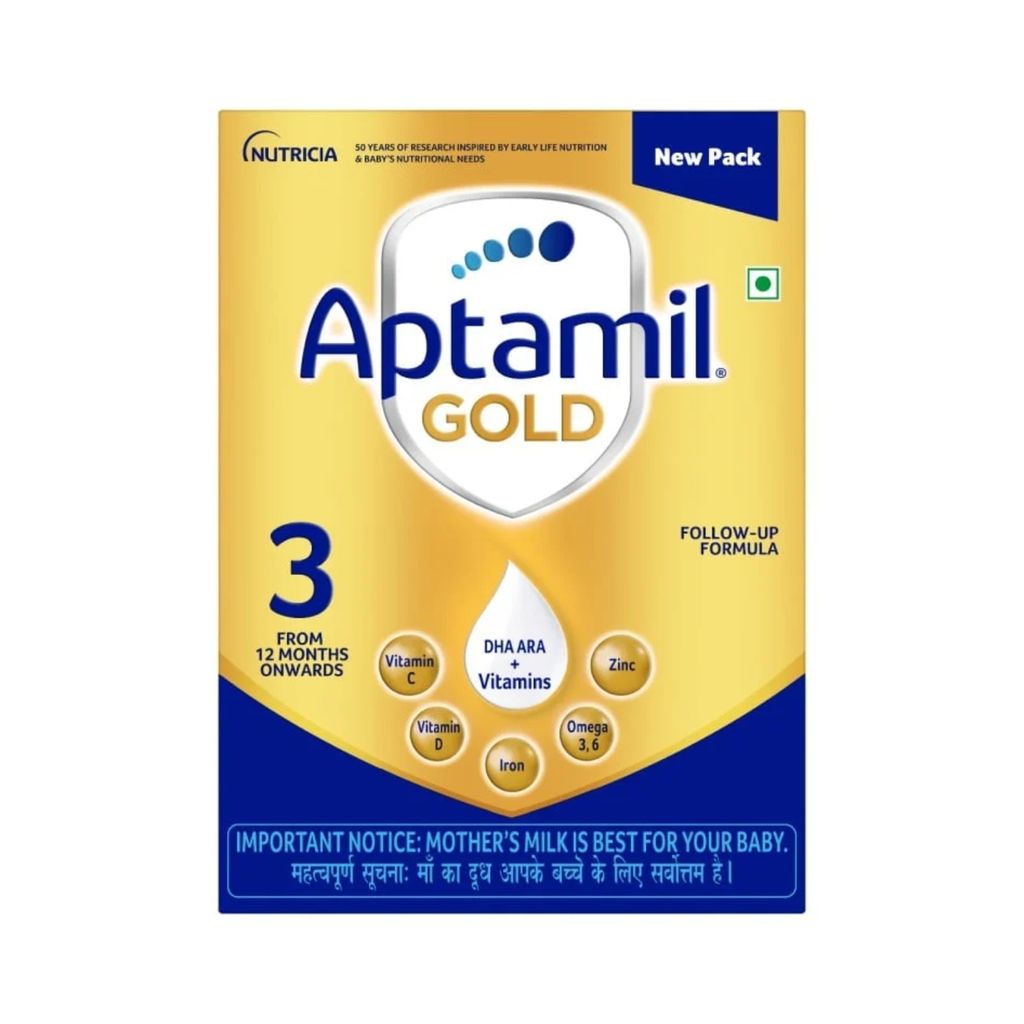 Aptamil Gold Follow Up Infant Formula Milk Powder for Babies - Stage 3 ( 12 month onwards ) - 400gm