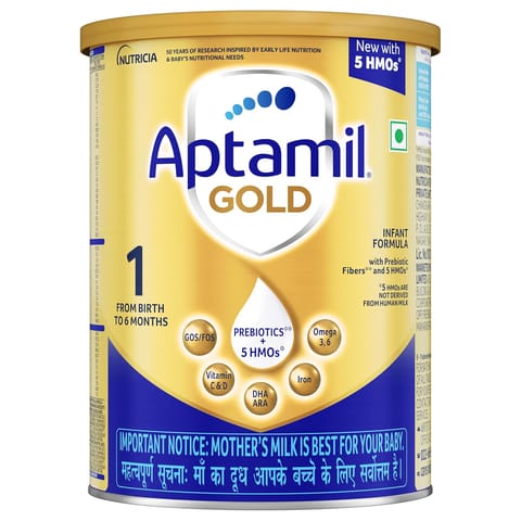 Aptamil Gold Stage 1 (Upto 6 Months) Powder 400 gm (Tin)