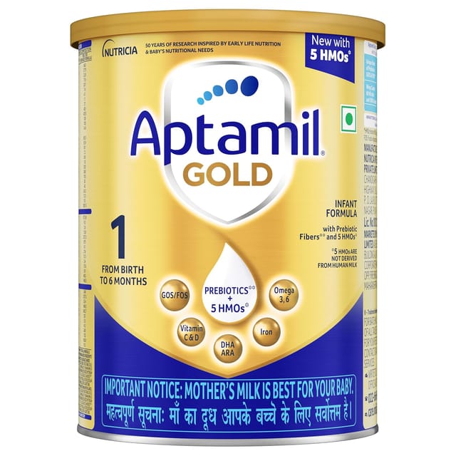 Aptamil Gold Stage 1 (Upto 6 Months) Powder 400 gm (Tin)