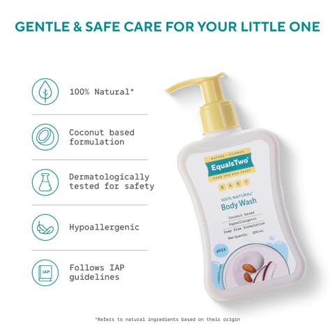 EQUALSTWO BABY BODY WASH 200ML