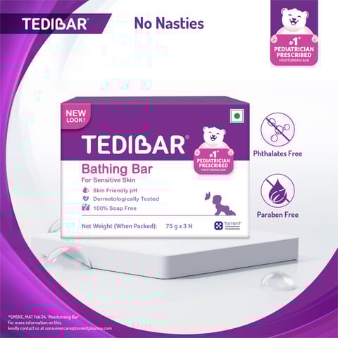 Tedibar bathing 75gx3