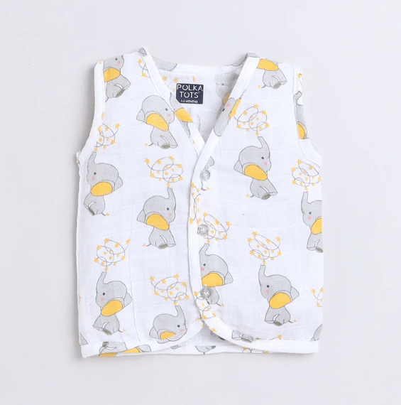 Polka TotsS/L Vest (Jabla) - PTSV-10066 - MULTICOLOR - 1-3 M