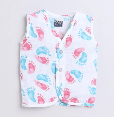 Polka TotsS/L Vest (Jabla) - PTSV-10066 - MULTICOLOR - 1-3 M