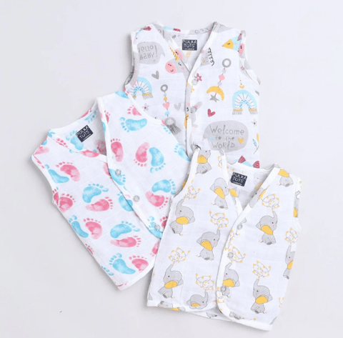 Polka TotsS/L Vest (Jabla) - PTSV-10066 - MULTICOLOR - 1-3 M