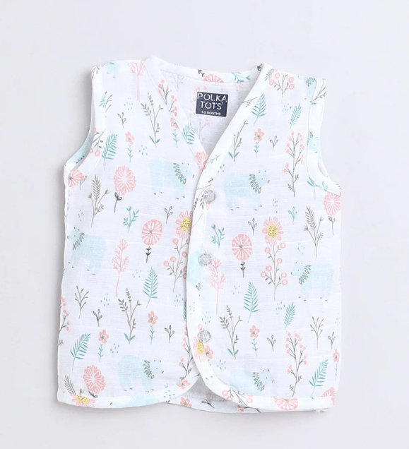 Polka TotsS/L Vest (Jabla) - PTSV-10067 - MULTICOLOR - 1-3 M