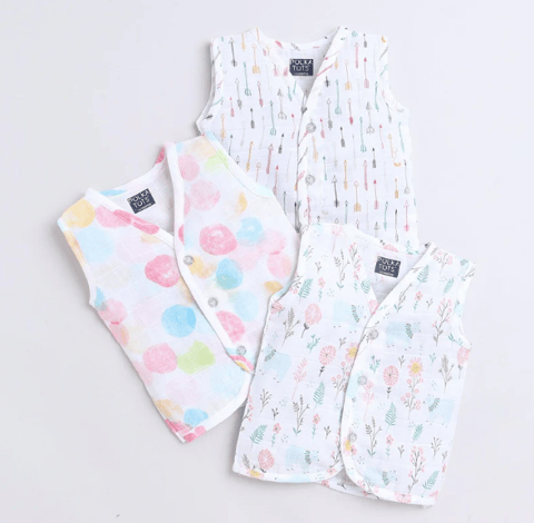Polka TotsS/L Vest (Jabla) - PTSV-10067 - MULTICOLOR - 1-3 M
