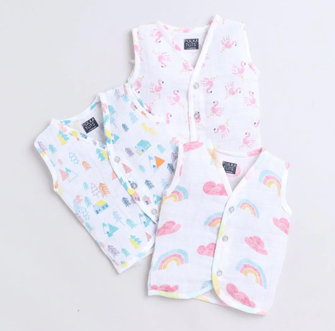 Polka TotsS/L Vest (Jabla) - PTSV-10068 - MULTICOLOR - NB