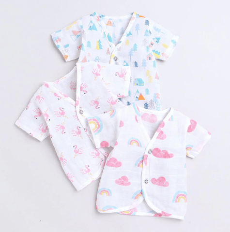 Polka Tots H/S Vest (Jabla) - PTHV-10083 - MULTICOLOR - 1-3 M