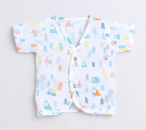 Polka Tots H/S Vest (Jabla) - PTHV-10083 - MULTICOLOR - 1-3 M