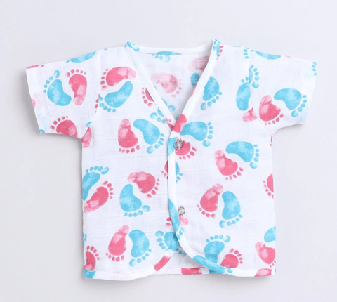 Polka Tots H/S Vest (Jabla) - PTHV-10084 - MULTICOLOR - 1-3 M
