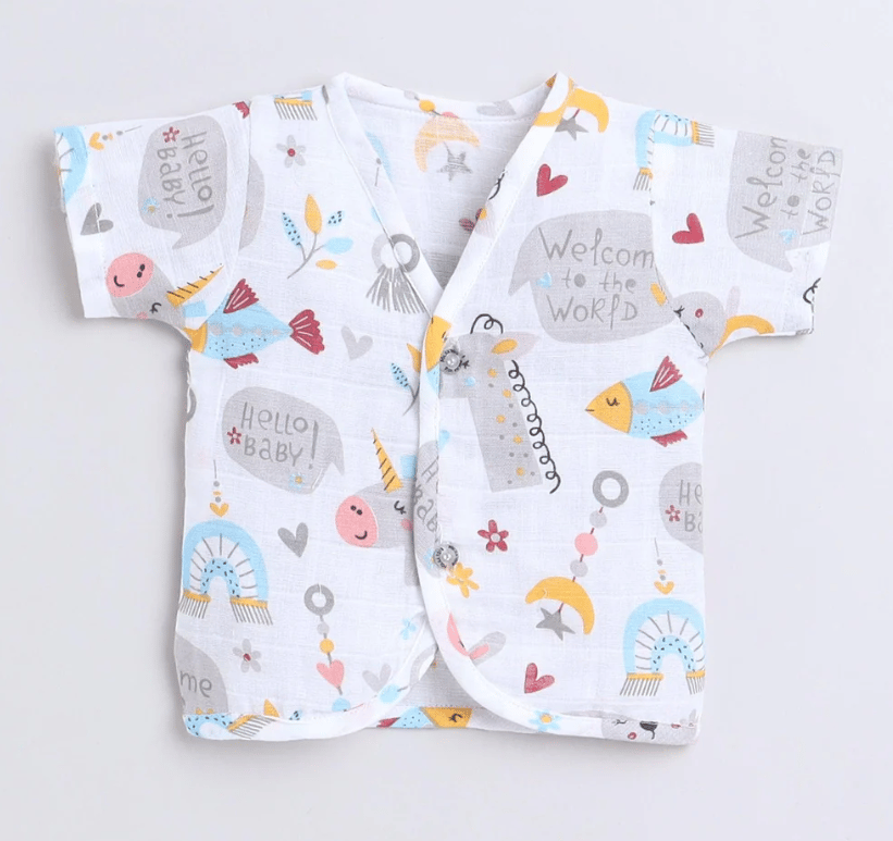 Polka Tots H/S Vest (Jabla) - PTHV-10084 - MULTICOLOR - 1-3 M
