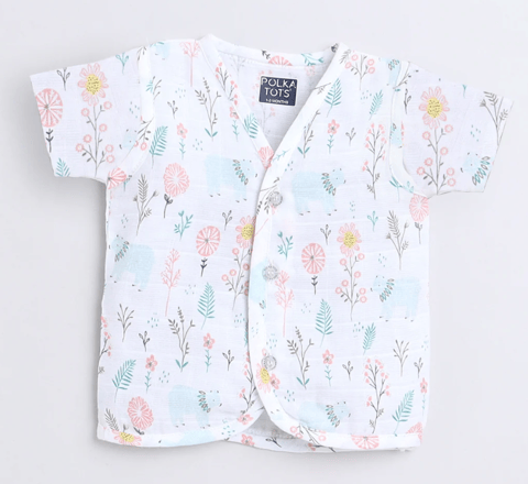 Polka Tots H/S Vest (Jabla) - PTHV-10085 - MULTICOLOR - NB