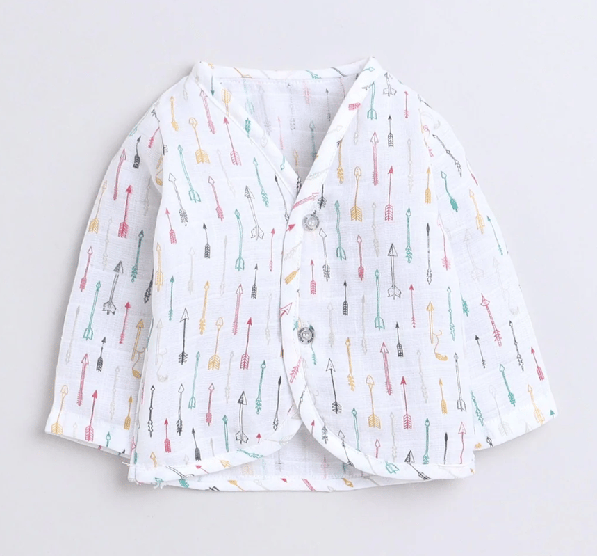 Polka Tots F/S Vest (Jabla) - PTFV-10086 - MULTICOLOR - NB