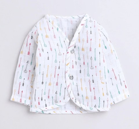 Polka Tots F/S Vest (Jabla) - PTFV-10086 - MULTICOLOR - NB