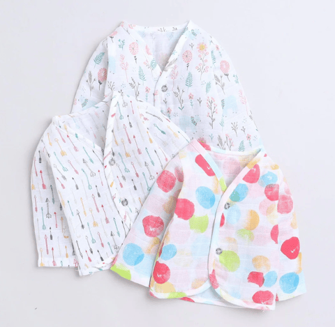 Polka Tots F/S Vest (Jabla) - PTFV-10086 - MULTICOLOR - NB