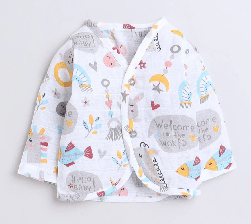 Polka Tots F/S Vest (Jabla) - PTFV-10087 - MULTICOLOR - NB