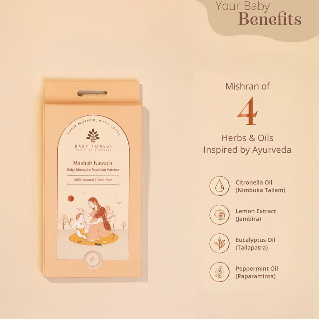 Mashak Kawach Baby Mosquito Repellent Patches