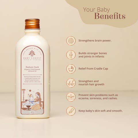 Badami Sneh- Organic Cold Pressed Almond Oil
