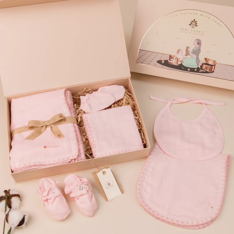 Komal Aavran Baby Swaddles Baby Pink