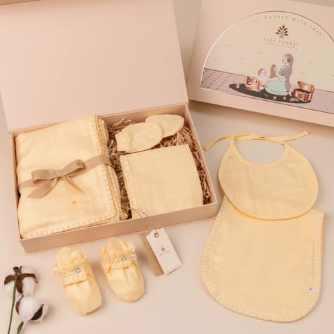 Komal Aavran Baby Swaddles Butter Cup Yellow