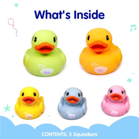 DAZZLING DUCK FAMILY (SQUEAKERS)