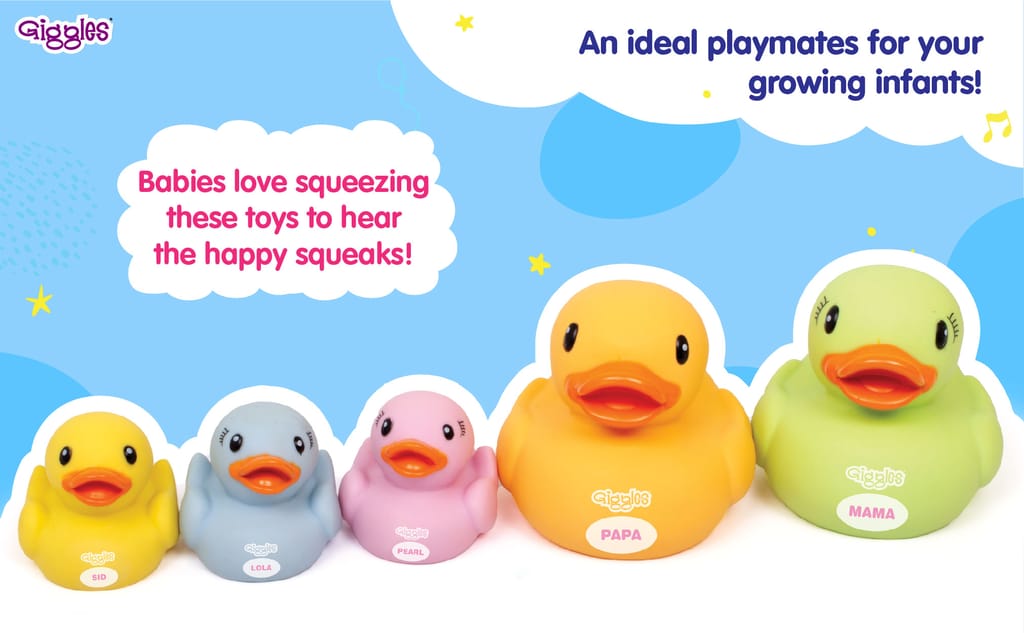 DAZZLING DUCK FAMILY (SQUEAKERS)