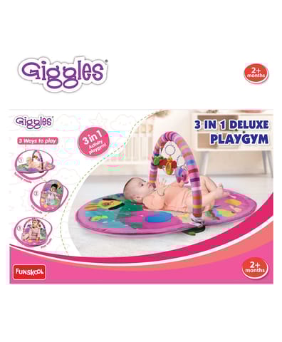 3 IN 1 DELUXE PLAYGYM - PINK