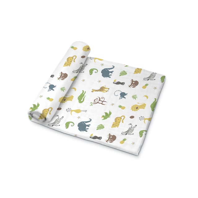 Muslin Swaddle [MS-002] [Smiley Buttons]