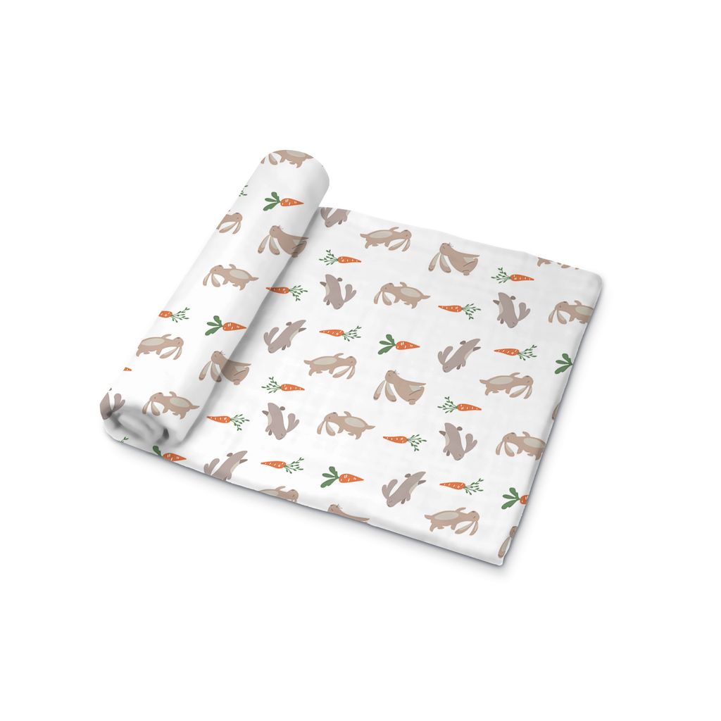 Muslin Swaddle [MS-005] [Smiley Buttons]