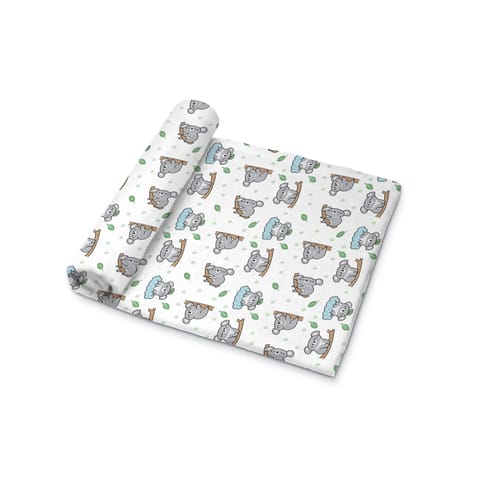 Muslin Swaddle [MS-008] [Smiley Buttons]