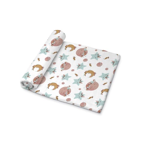 Muslin Swaddle [MS-009] [Smiley Buttons]