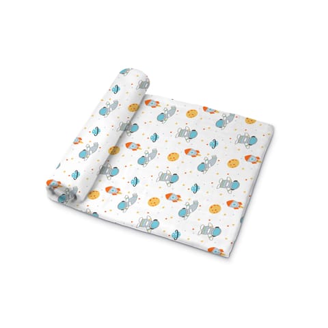 Muslin Swaddle [MS-011] [Smiley Buttons]