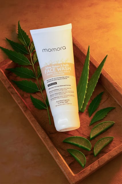 Momora Sebum Balance & Soothe Face Wash | Pregnancy Safe Skincare | 100 Gm