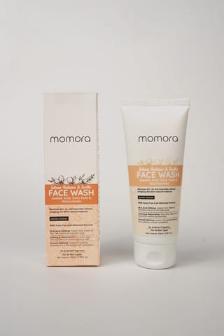 Momora Sebum Balance & Soothe Face Wash | Pregnancy Safe Skincare | 100 Gm