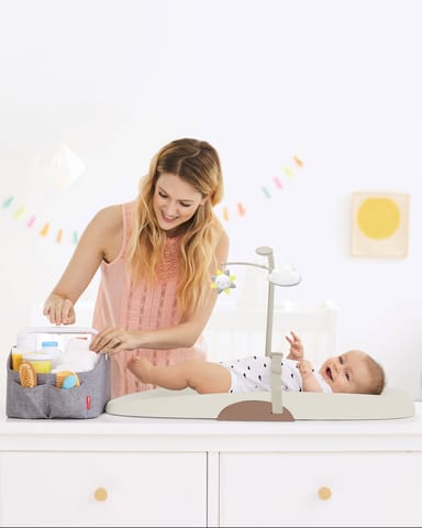 Nursery Style Wipe Clean Changing Pad- Oat