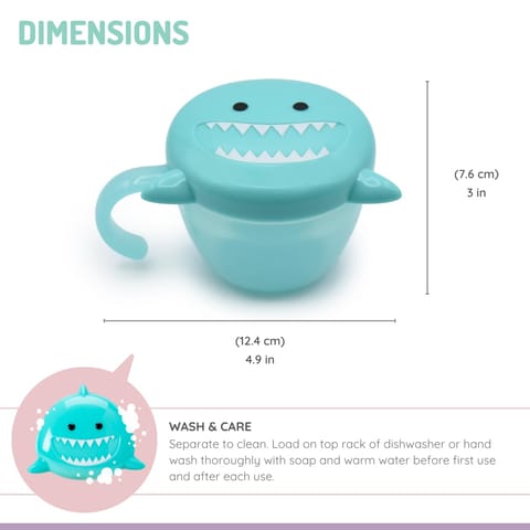 Snack Container With Finger Trap - Shark
