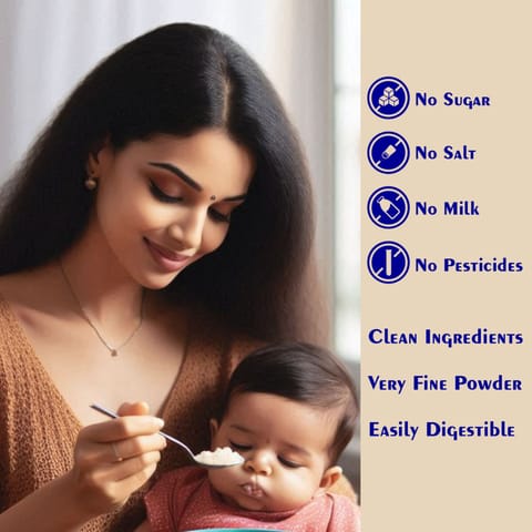 TummyFriendly Foods Organic Sprouted Ragi MoongDal Porridge Mix | Baby Food for 6 Months Baby |200g